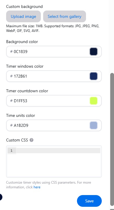 Appearance Countdowm Timer BigCommerce