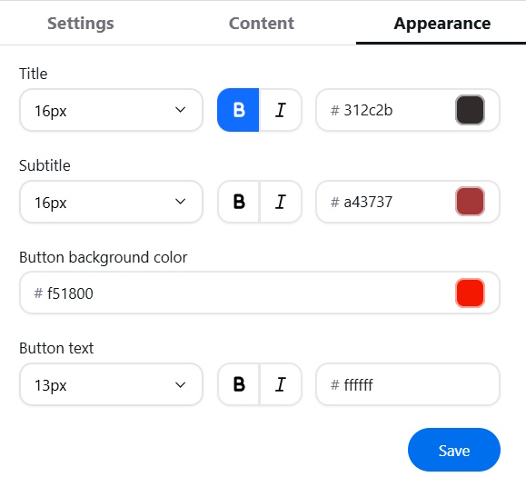Countdown Appearance - The second part