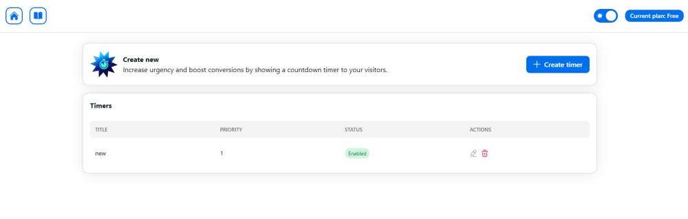 Create a new timer