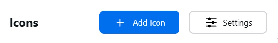 Add icon and settings option