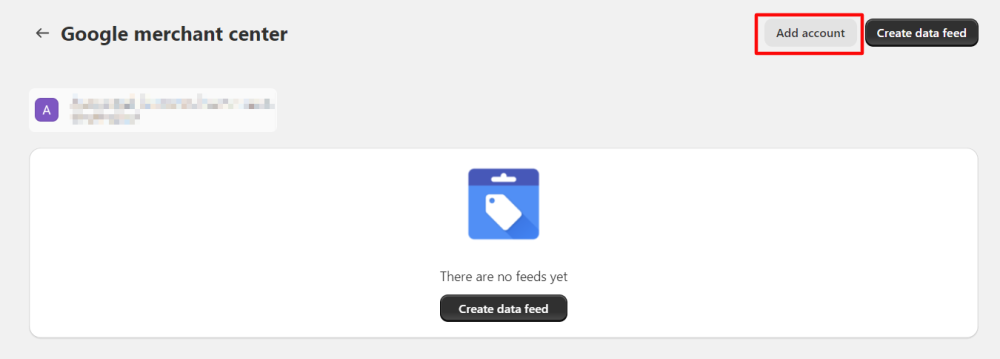 Add Google Merchant Account to connect with FeedFusion