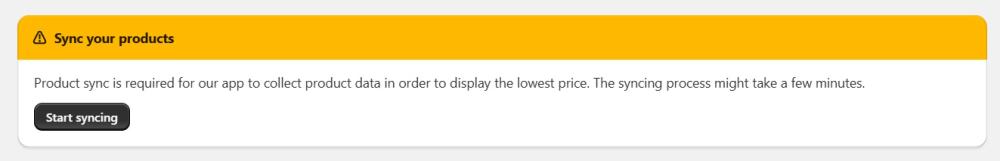 Sync your products
