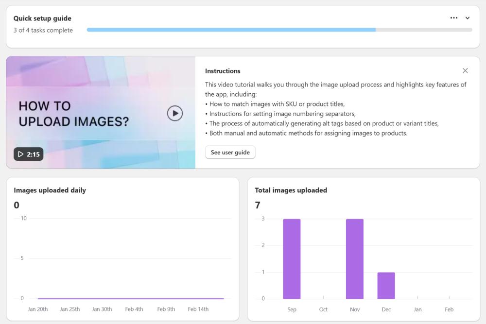 PicManager Home page