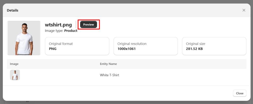 preview optimized image before optimizing