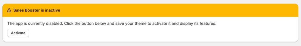 Notice to Enable the app