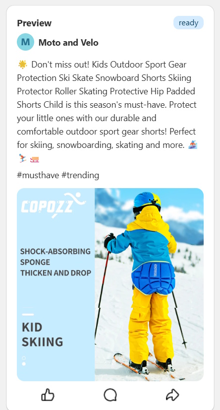 preview posts and upload custom images